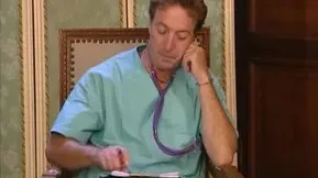 A blonde girl sucks the cock of a European MILF in the car