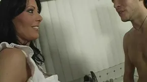 The cougar is ready to do anything to please her stepson