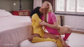 Hot threesome action in ultra HD with Barbie Rous and Ivi Rein