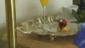 Breakfast with a hot blondie and a group of guys