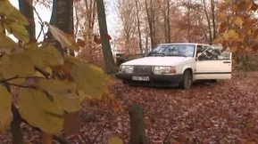 A young blonde has sex in the car and in the woods after a wild ride