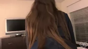 Here is the first flight attendant movie with a big cock loving babe.