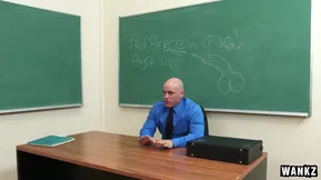 Angel Smalls is a schoolgirl who gets naughty with her male teacher in the classroom.