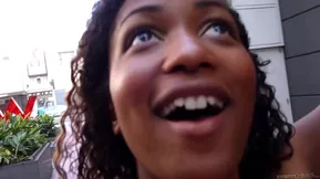 American beauty gets some hot interracial action with her tattooed girlfriend in a hotel room.