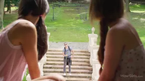 Shrima Malati and Elle Rose are baby-faced cuties who like it hard