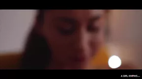 Hot lesbian action with girls who are young and in bed. A girl goes deeper and explores more.