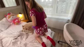 Point of view doggy style sex with stepdaughter as punishment