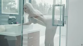 Big black guy meets blonde teen in bathroom for 69 and more.