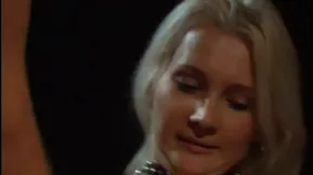 A blonde bondage girl is ravished hard
