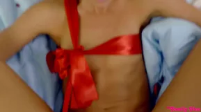 Valentine’s Day creampie with small American teen Tara Ashley