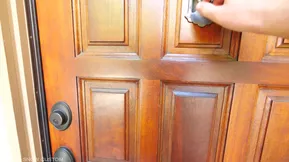 Beautiful adult film with glasses wearing real estate agent Skylar Snow gives blowjob.