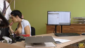 Alex, an office girl gives blow job for money