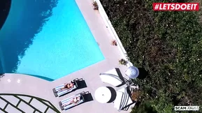 Single woman seeks quarter for her divorce and finds it in a hot threesome with a businessman.