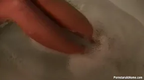 At home with a porn star: Her wet and juicy pussy gem