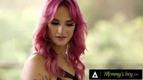 Brunette MILF Siri has bad submissive stepson, but he is not planning to surrender so easily.