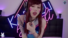 D.V.A is a cosplay loving teen who enjoys hardcore anal sex