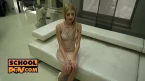 Hardcore POV sex with small boobed white girl