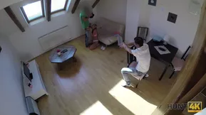 Beauty with a blond dye found great sex instead of her wallet.