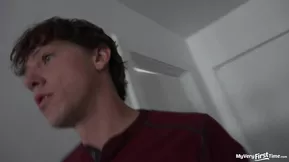 Good and natural tits of a new American girlfriend with a ginger hair.