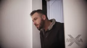 Steamy dressing room session with a blonde babe in sexy lingerie