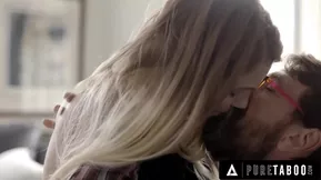 Real porn scene with the star Riley as she performs a deepthroat and face fuck on her stepdad.