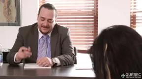 Office work becomes hot and steamy with a white MILF.