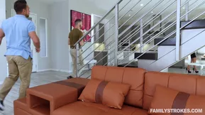 Stepmother seducing two at once in homemade porn video