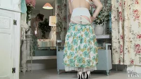 Free vintage hardcore with hairy MILF in white lingerie and nylons.