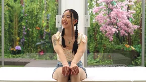 Pretty Asian girl with pigtails becomes an incredible sexual partner.