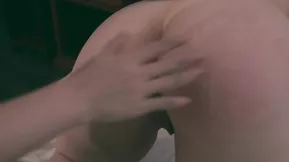 Pretty blonde Sweetie Bird in a bedroom hotel scene where young pussy licking is taken to the extremes.