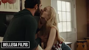 A blonde 18-year-old girl enjoys a three girl threesome and gets intoxicated with Martini cocktails.