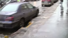 Czech woman getting picked up and fucked on the street