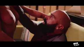 Wild cowgirl ride with European beauty Sandra Wellness and boss.Max Cortes