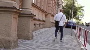 Angel Smalls, the blonde beauty gets it hard in the ass while on vacation in a foreign country.