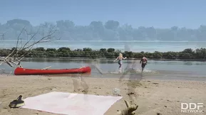 Enjoy hardcore wilderness sex in 1080p quality with a blonde beauty.