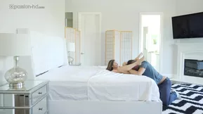 Nina North's juicy experience with an American stud on her doorstep