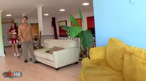 Young beauty cheerleader has natural sex skills which she uses to satisfy her uninvited guest.