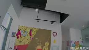 Sensitive creampie action with anal slave Neveah Snow, hardcore stud Mike Adriano.