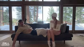 Hardcore video in 1080p from Elly Clutch features me keeping my BFF warm in a snowy cabin with my dick.