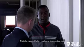 Black one's in the office for some anal fun