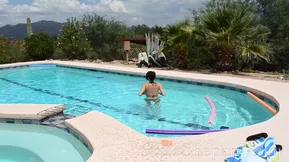 Talia Shepard’s scandalous conduct near the poolside in 1080p.