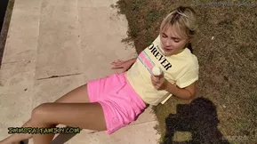 Ice cream craving leads to hot sex in a European teen’s reality video.