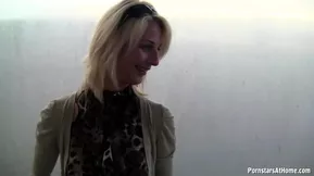 Get the ultimate pleasure as porn stars fuck in front of a car at home.