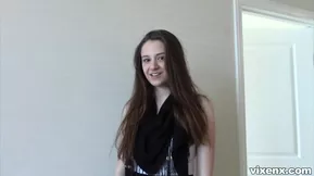 Realtor fantasy with hot brunette Elektra Rose in POV style