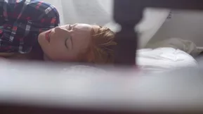 Chloe Morgane's wet and wild night with a black dildo