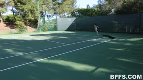 Girl buddies Miranda and her friends are busy making lesbian movie