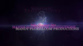 Shower toy brings solo pleasure to woman of talent Mandy Flores