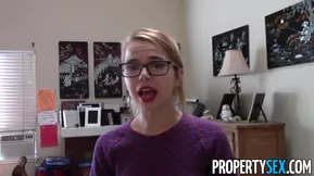 Alina West a beautiful blonde gets into some hardcore action in an American themed scene