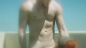 Blonde girl fucked by many guys including Ryan James with passion