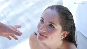 Bella Skye's outdoor cowgirl ride ends up in a facial